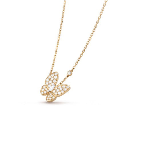 [Glow Muse]COLLAR DE MARIPOSA CON DIAMANTES