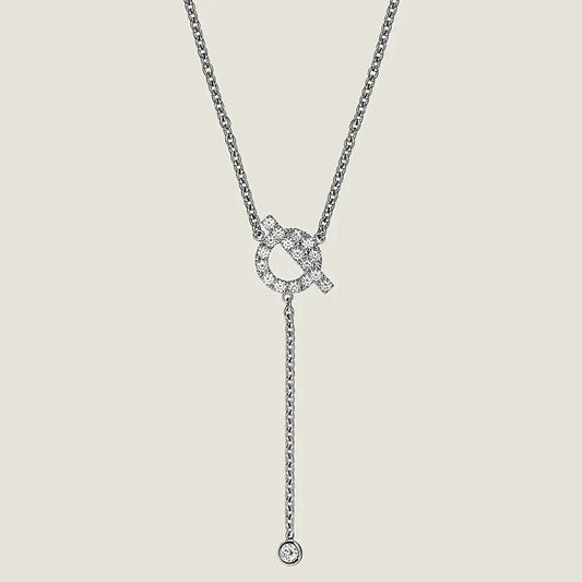 [Glow Muse]FINESSE SILVER DIAMOND NECKLACE