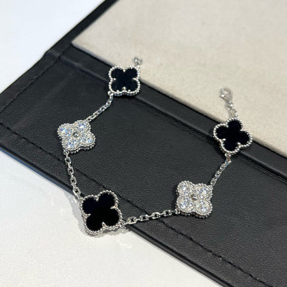 [⭐Glow Muse] مجموعة أساور العقيق من مجموعة 5 MOTIF CLOVER