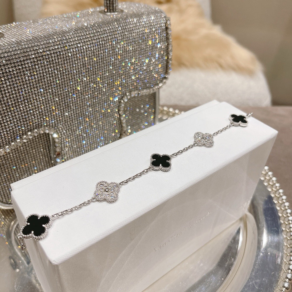 [⭐Glow Muse] مجموعة أساور العقيق من مجموعة 5 MOTIF CLOVER