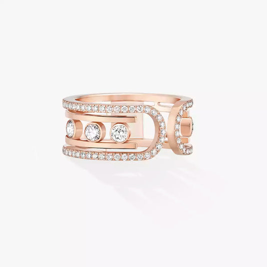 [Glow Muse]Anillo de oro Move 10th Diamond