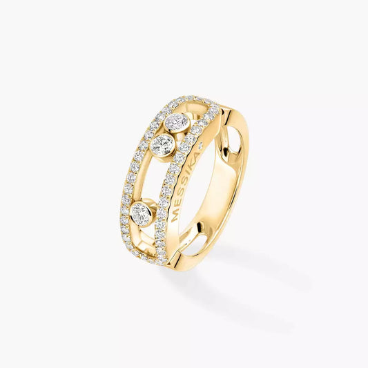 [Glow Muse] Anillo Move Oro Pavé de Diamantes