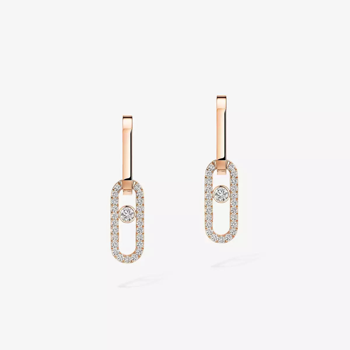[Glow Muse]Pendientes de Diamantes de Eslabones