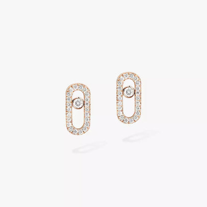 [Glow Muse]Move Uno Diamond Earrings