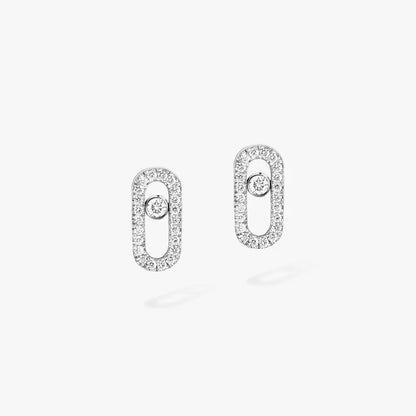 [Glow Muse]Move Uno Diamond Earrings