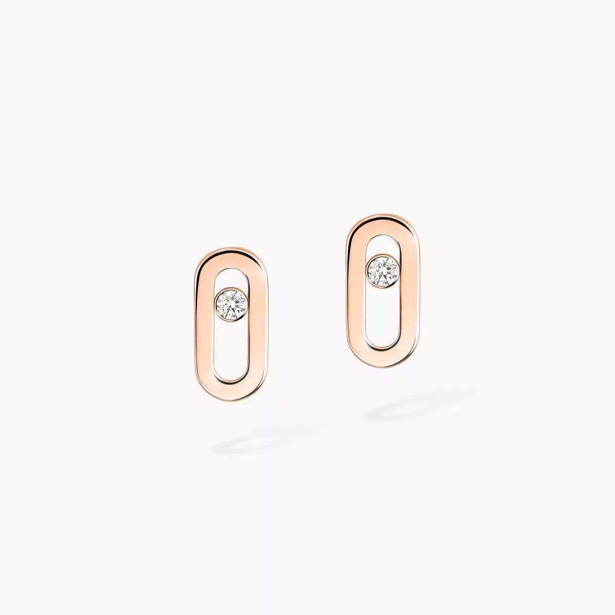 [Glow Muse]Pendientes de botón Uno Diamond Move