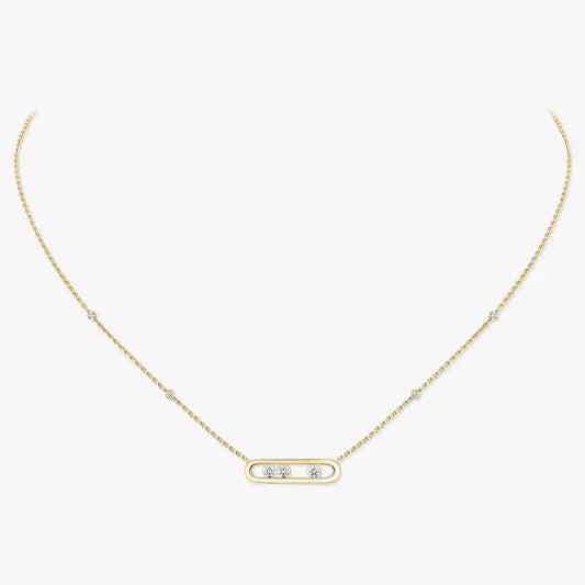 [Glow Muse] Baby Move Gold Diamond Necklace