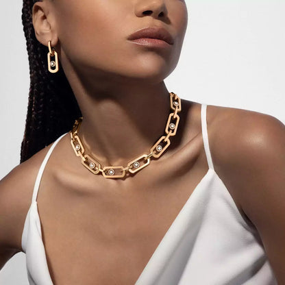 [Glow Muse]Aretes Pendientes de Diamantes Move XL