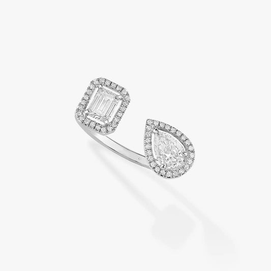 [Glow Muse]ANILLO TOI & MOI MY TWIN DE PLATA CON DIAMANTES