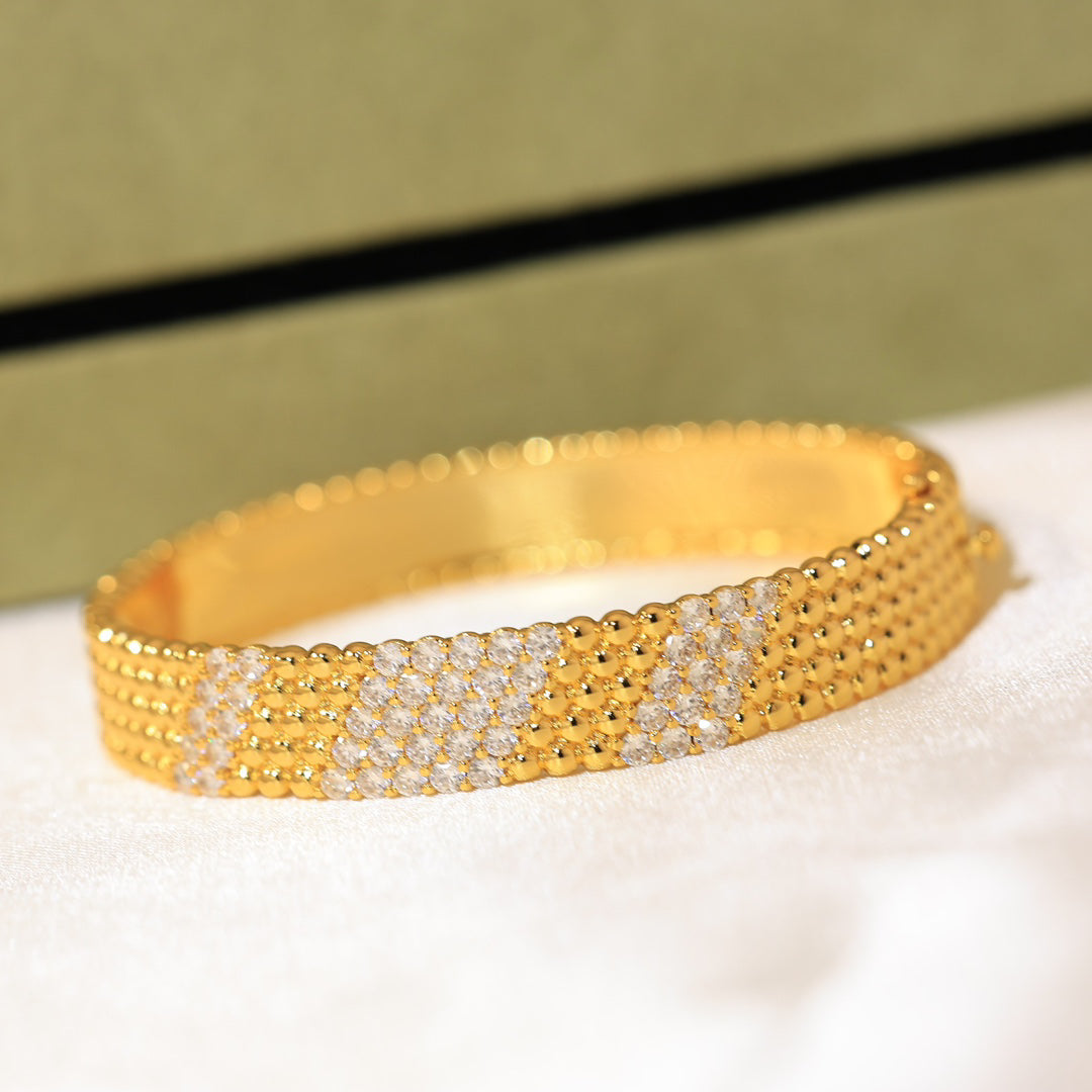 [Glow Muse] PULSERA DE CINCO FILAS DE DIAMANTES
