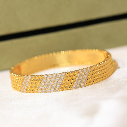 [Glow Muse] PULSERA DE CINCO FILAS DE DIAMANTES