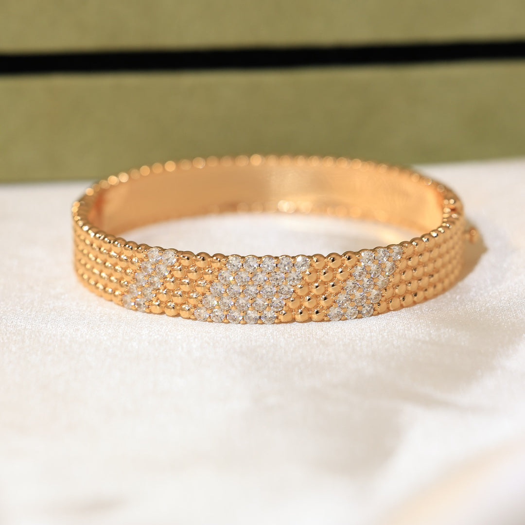 [Glow Muse] PULSERA DE CINCO FILAS DE DIAMANTES