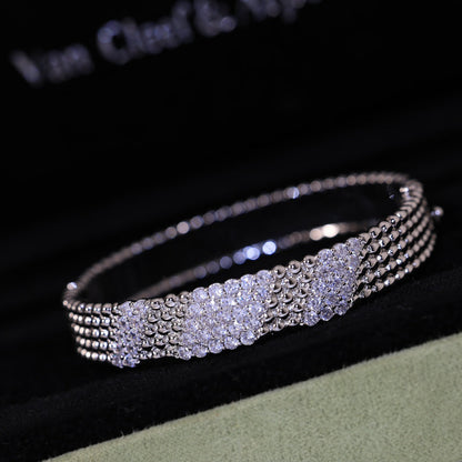 [Glow Muse] PULSERA DE CINCO FILAS DE DIAMANTES