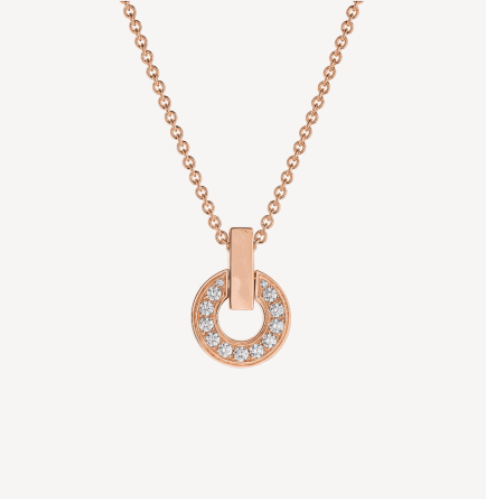 [Glow Muse]COLLAR GARI ORO ROSA CON DIAMANTES