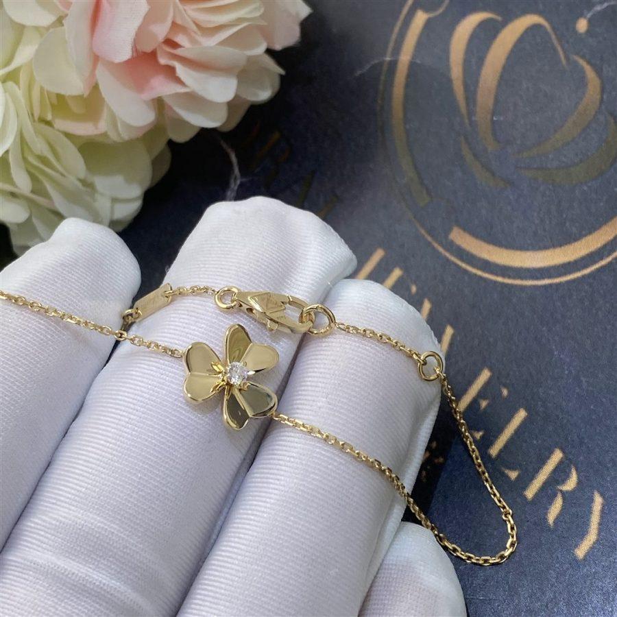 [Glow Muse] PULSERA FRIVOLE FLOR DORADA