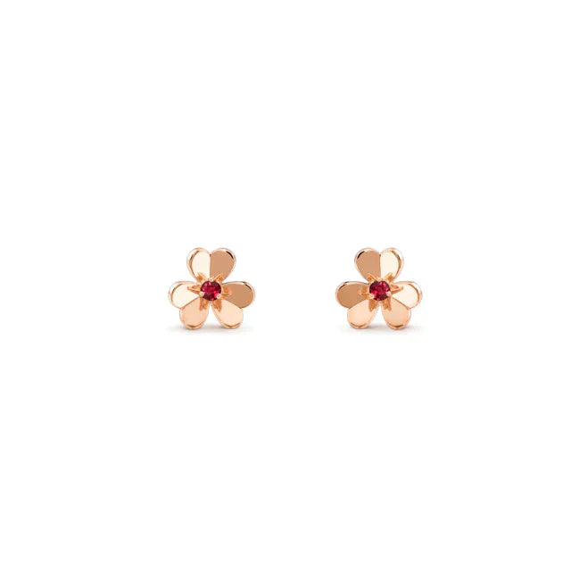 [Glow Muse]PENDIENTES ROSAS FRIVOLE FLOWER