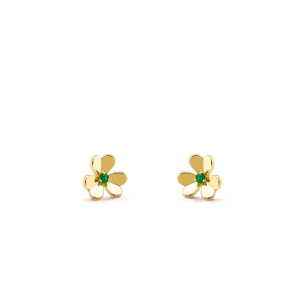 [Glow Muse]FRIVOLE  FLOWER MALACHITE EARRINGS