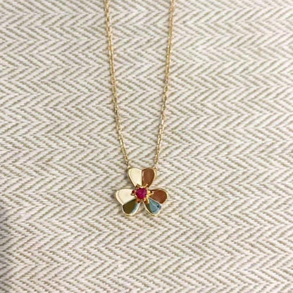 [Glow Muse]COLLAR DE FLOR DORADA FRIVOLE
