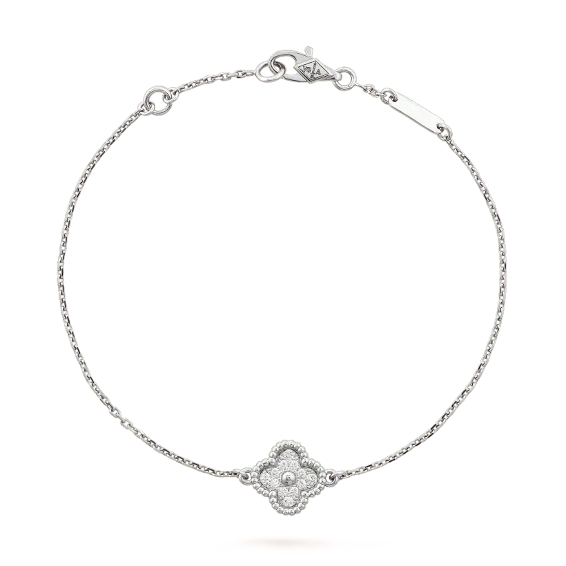[Glow Muse]CLOVER  SINGLE FLOWER BRACELET SILVER