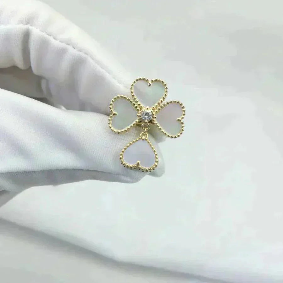 [Glow Muse]SWEET CLOVER WHITE MOP RING